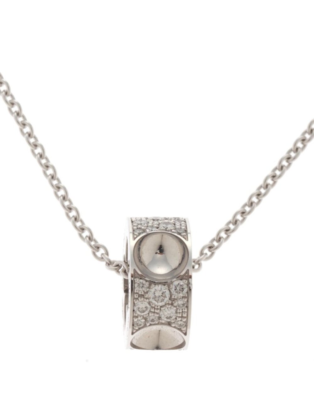 Louis Vuitton Pendentif Empreinte NC WG D Necklace 18k White Gold 18k